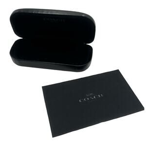 COACH women's / men's / unisex sunglasses case with cleaning fabric